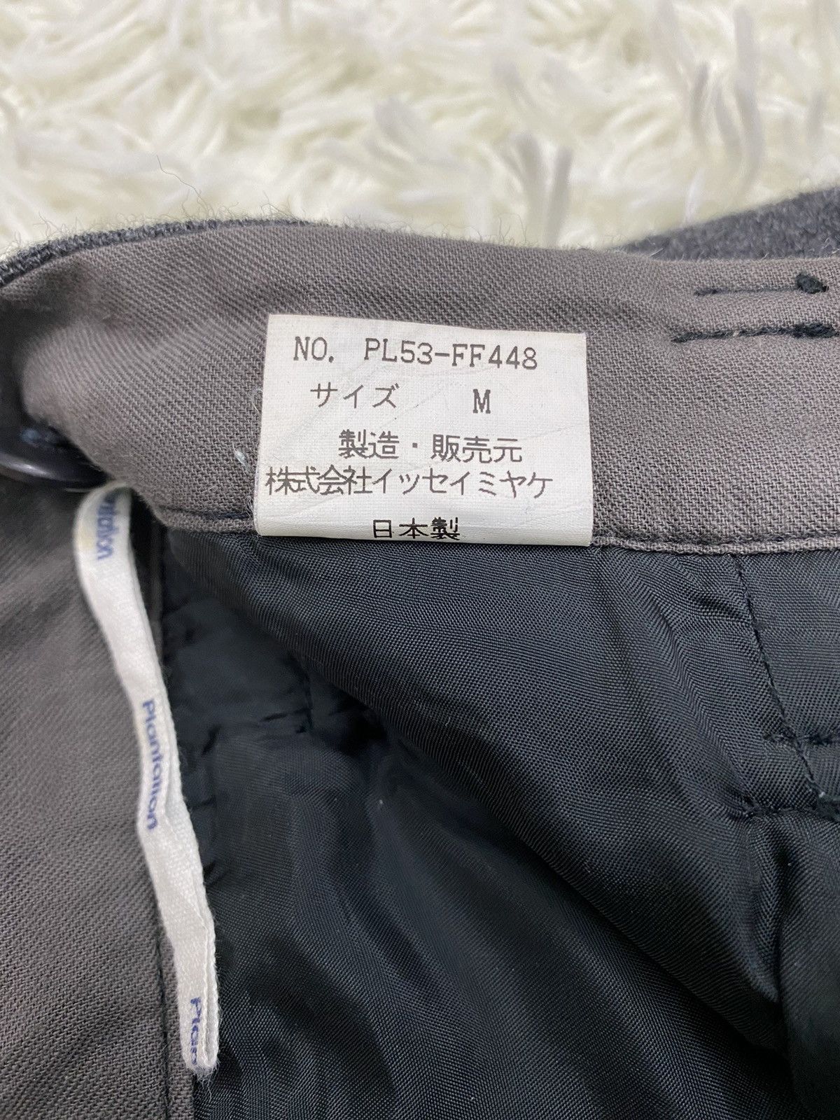 Issey Miyake Plantation Single Pleat High Waist Wool Pants