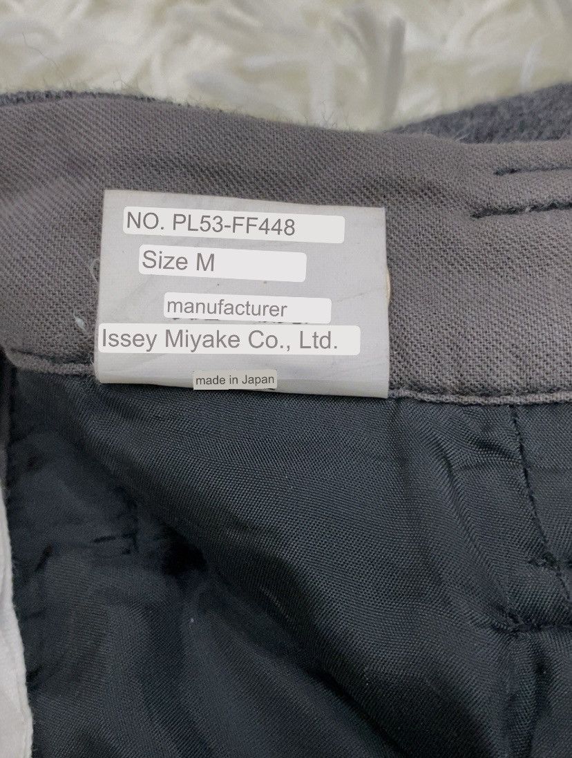 Issey Miyake Plantation Single Pleat High Waist Wool Pants