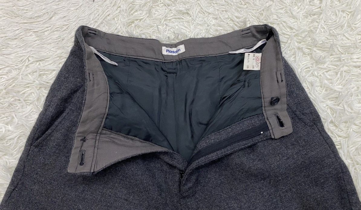 Issey Miyake Plantation Single Pleat High Waist Wool Pants