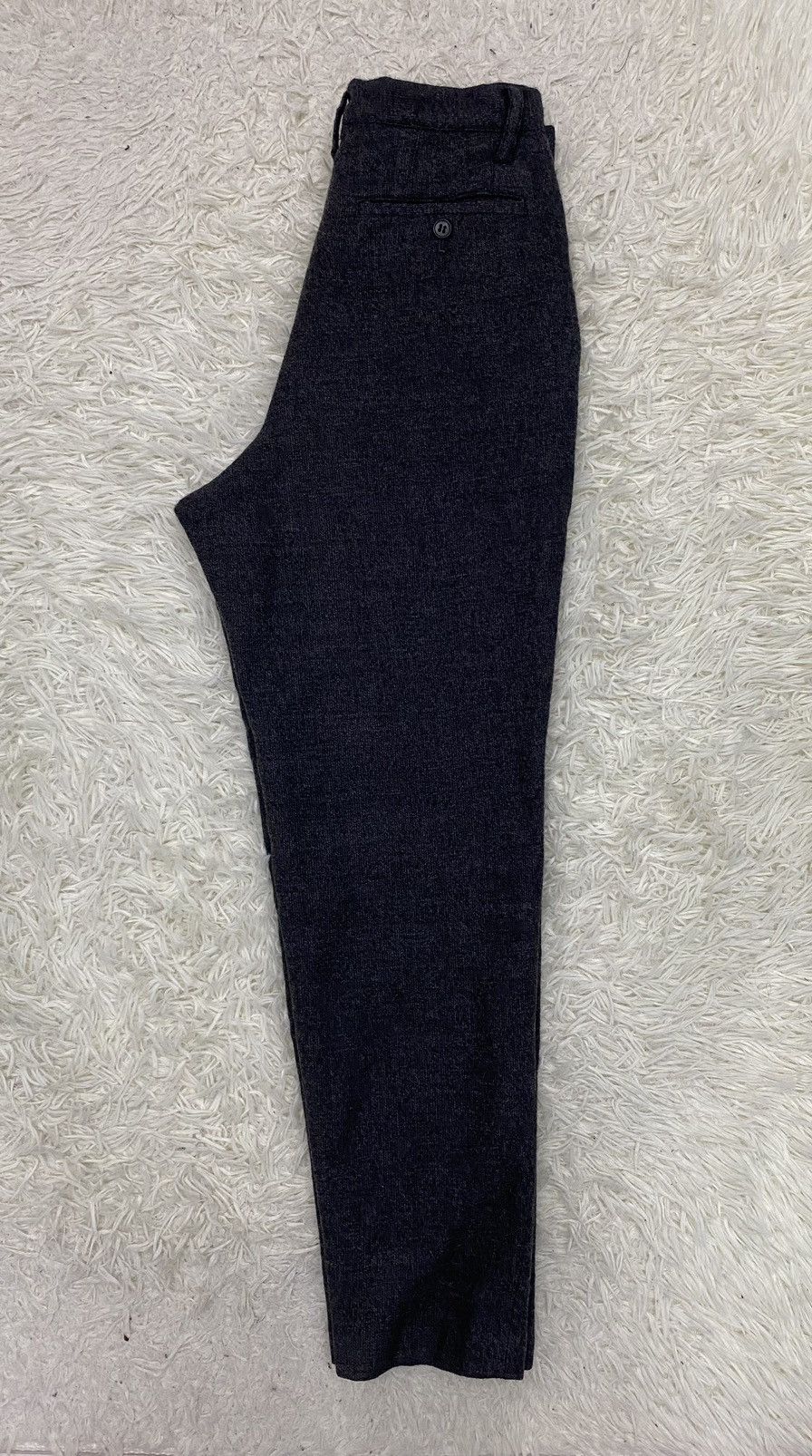 Issey Miyake Plantation Single Pleat High Waist Wool Pants