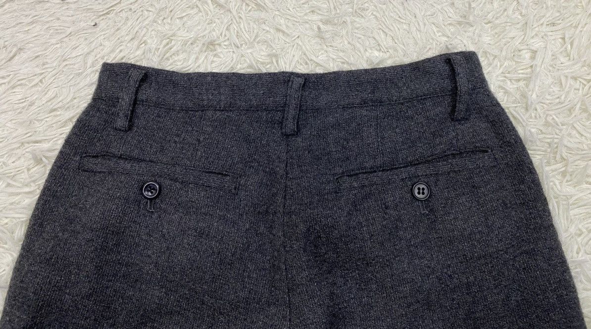 Issey Miyake Plantation Single Pleat High Waist Wool Pants