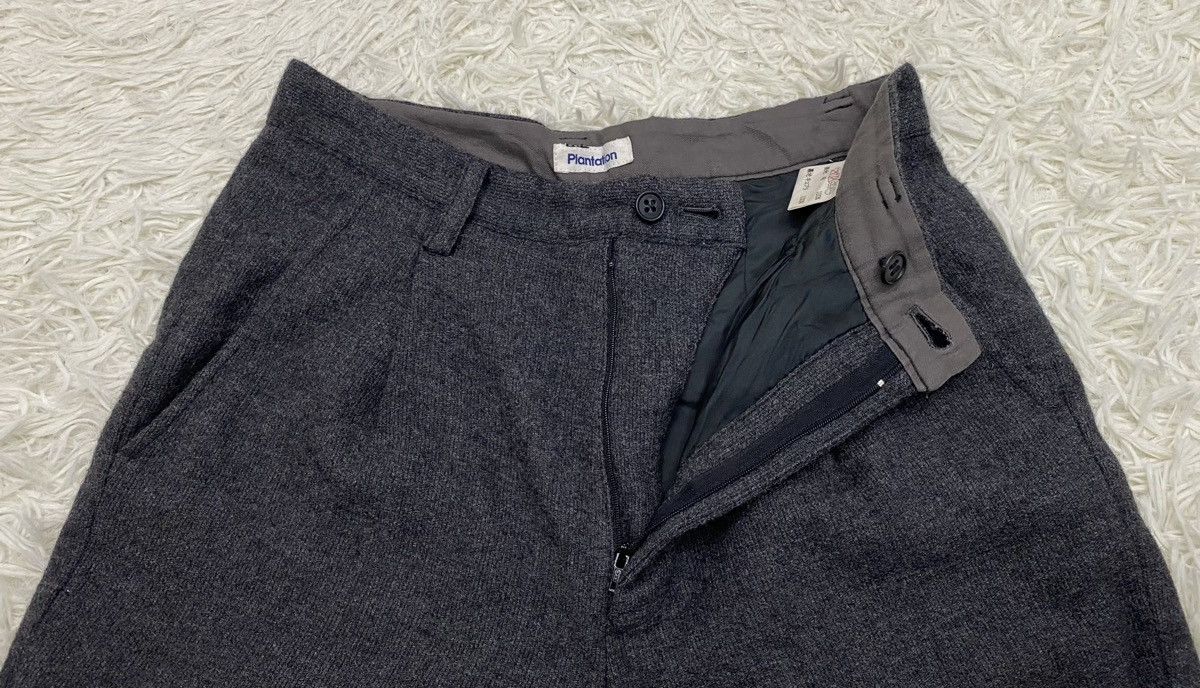 Issey Miyake Plantation Single Pleat High Waist Wool Pants
