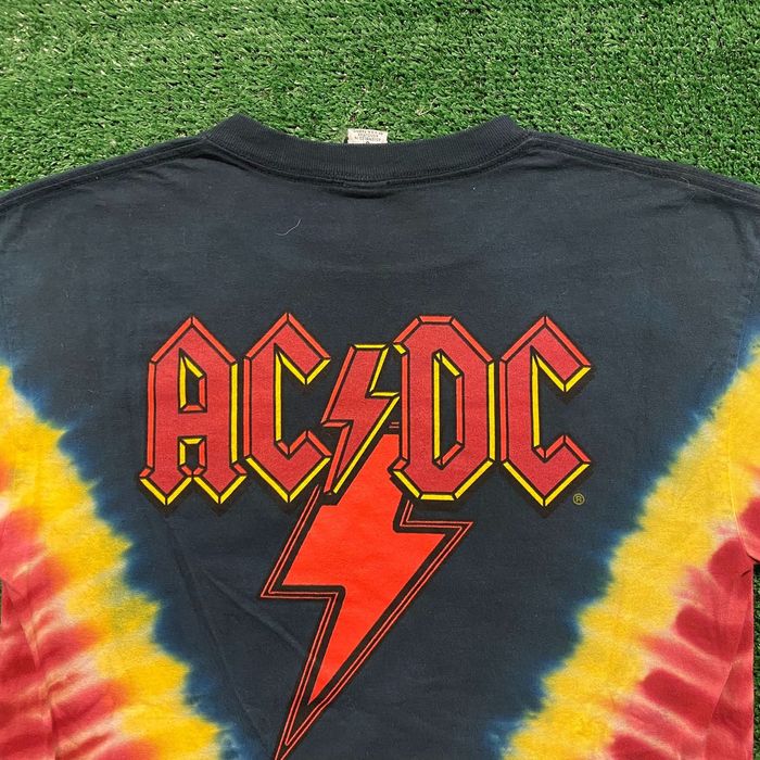 Vintage AC/DC Tie Dye Vintage Rock Band T-Shirt | Grailed