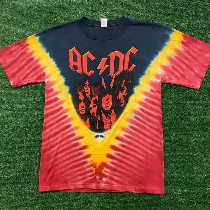 ac dc tie dye shirt