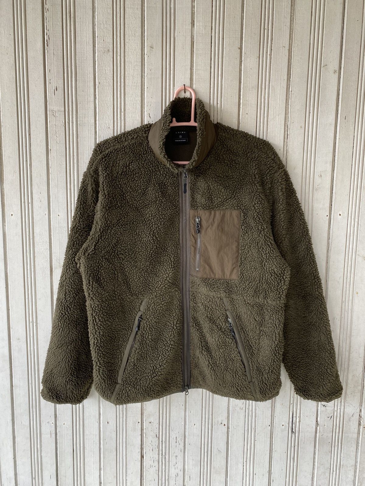 Japanese Brand × Vintage Vintage Laine Fleece Jacket Size US L / EU 52-54 / 3 - 1 Thumbnail