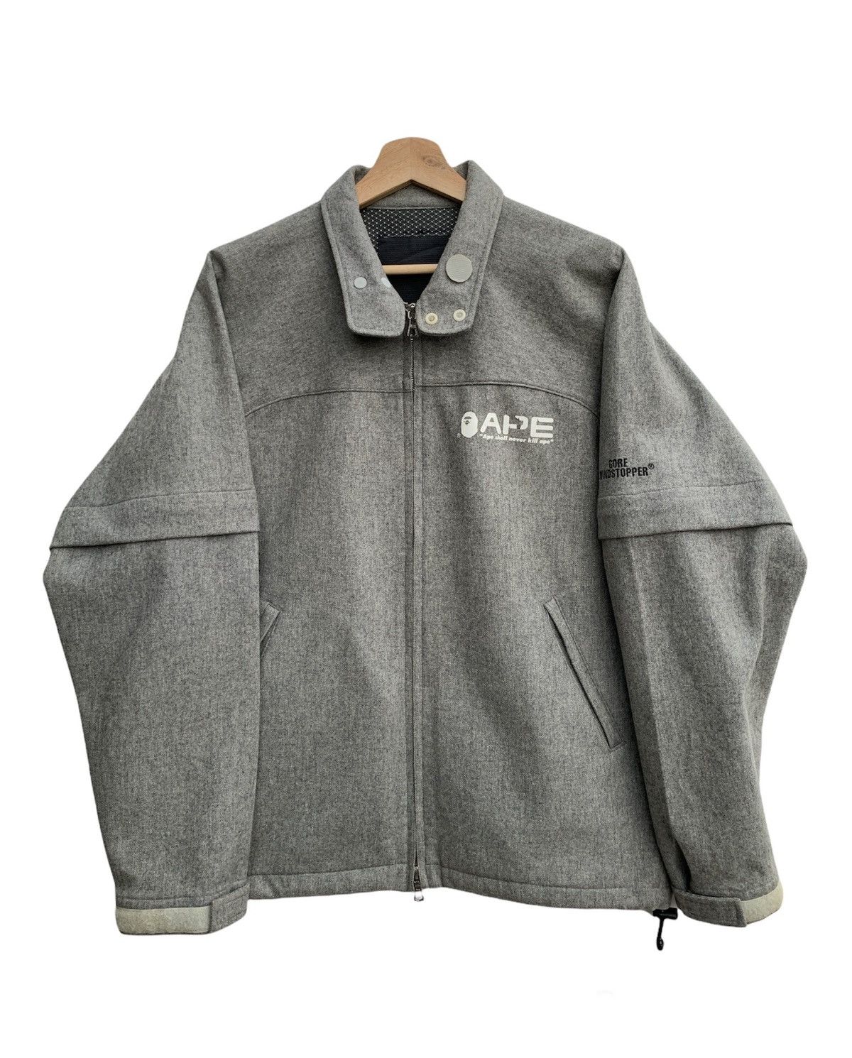 Bape 🔥Bathing Ape Gore Windstopper 2in1 Wool Jacket Size US M / EU 48-50 / 2 - 2 Thumbnail