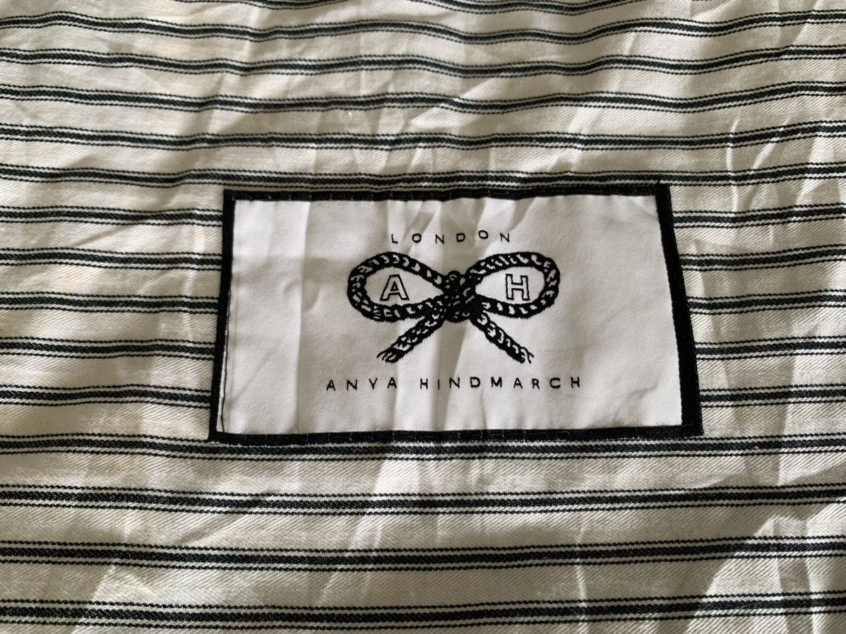 Designer Anya Hindmarch Stripe Canvas Tote Bag Size ONE SIZE - 2 Thumbnail