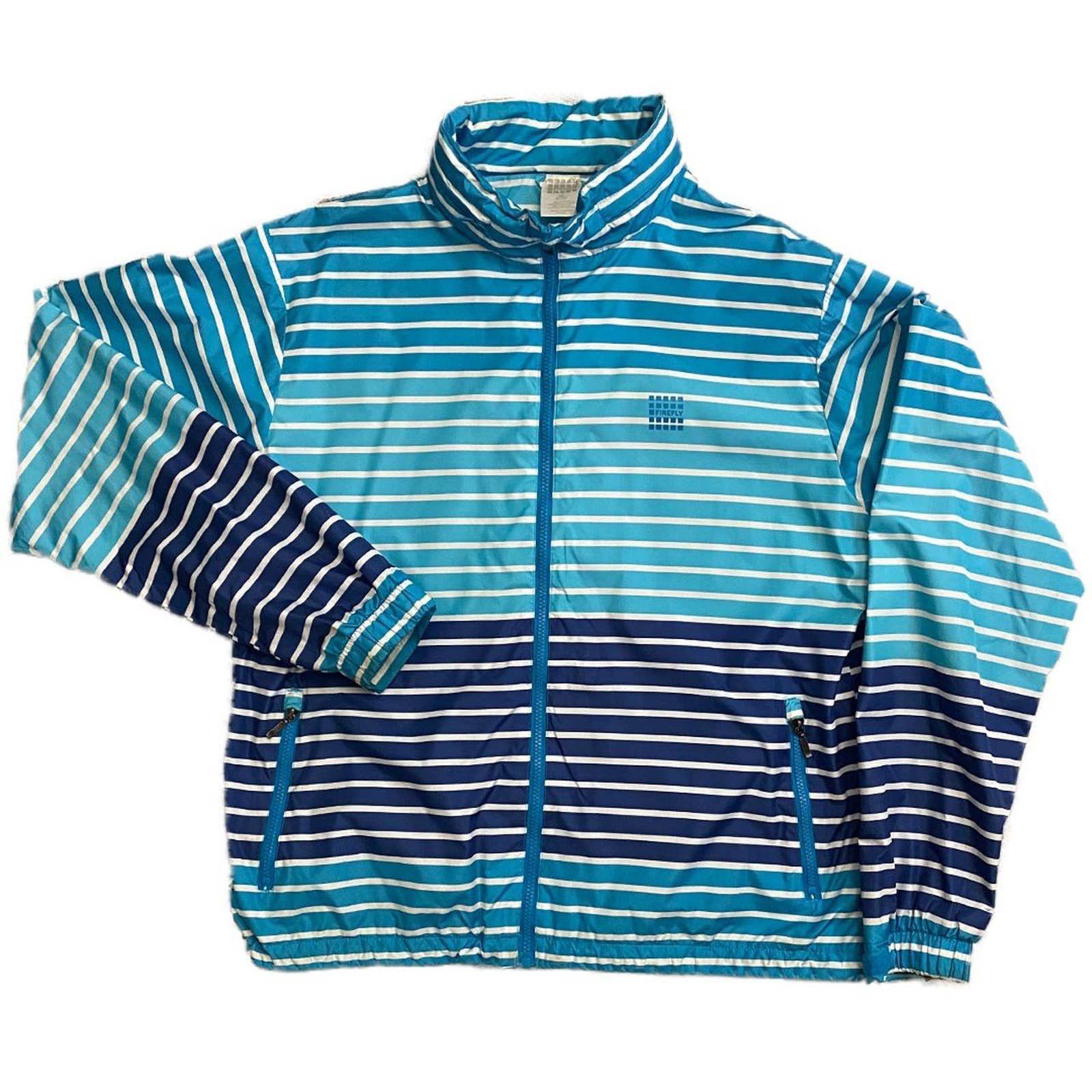 Designer Firefly Mens Lightweight Striped Spring Jacket - Mens Large Size US L / EU 52-54 / 3 - 2 Thumbnail