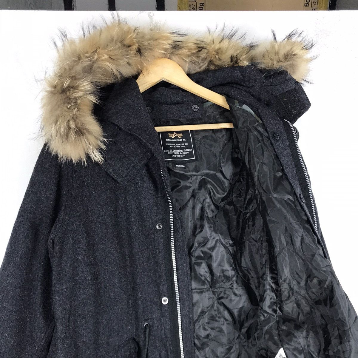 Alpha Industries Alpha Industries Racoon Fur Wool Parka Size US S / EU 44-46 / 1 - 14 Thumbnail