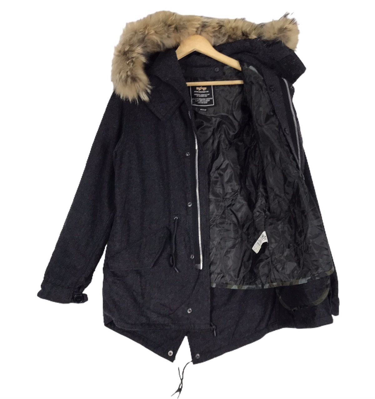 Alpha Industries Alpha Industries Racoon Fur Wool Parka Size US S / EU 44-46 / 1 - 4 Thumbnail