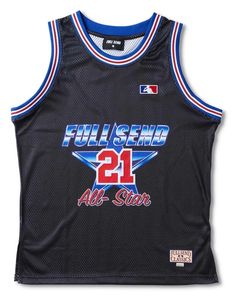 Full Send All Star Basketball Jersey White