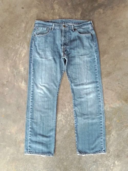 Levi's Vintage Levi's 501 Straight Leg Distressed Jeans 34x29 Size US 34 / EU 50 - 1 Thumbnail