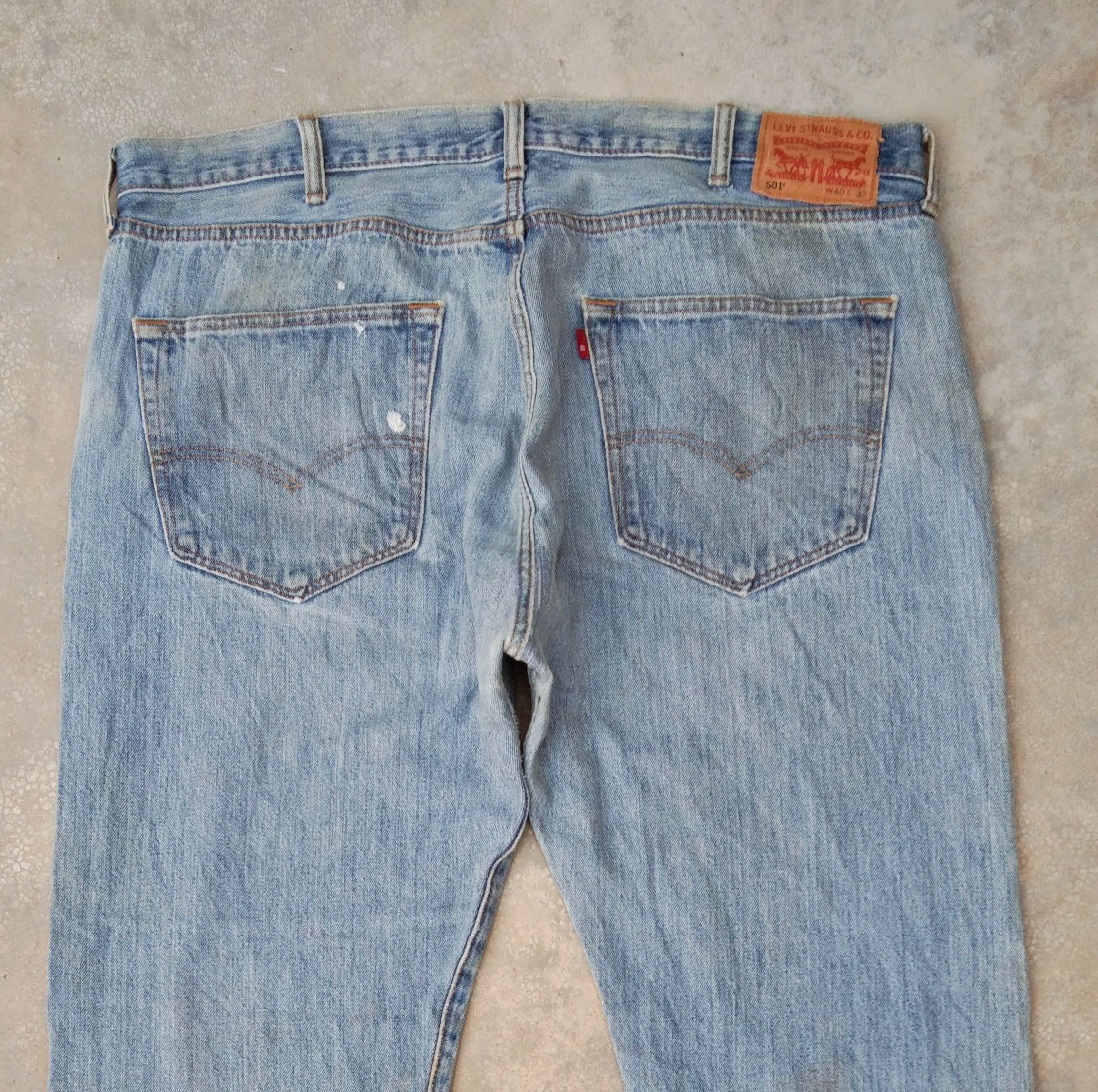 Levi's Vintage Levi's 501 Dirty Distressed Jeans 40x32 Size US 40 / EU 56 - 3 Thumbnail