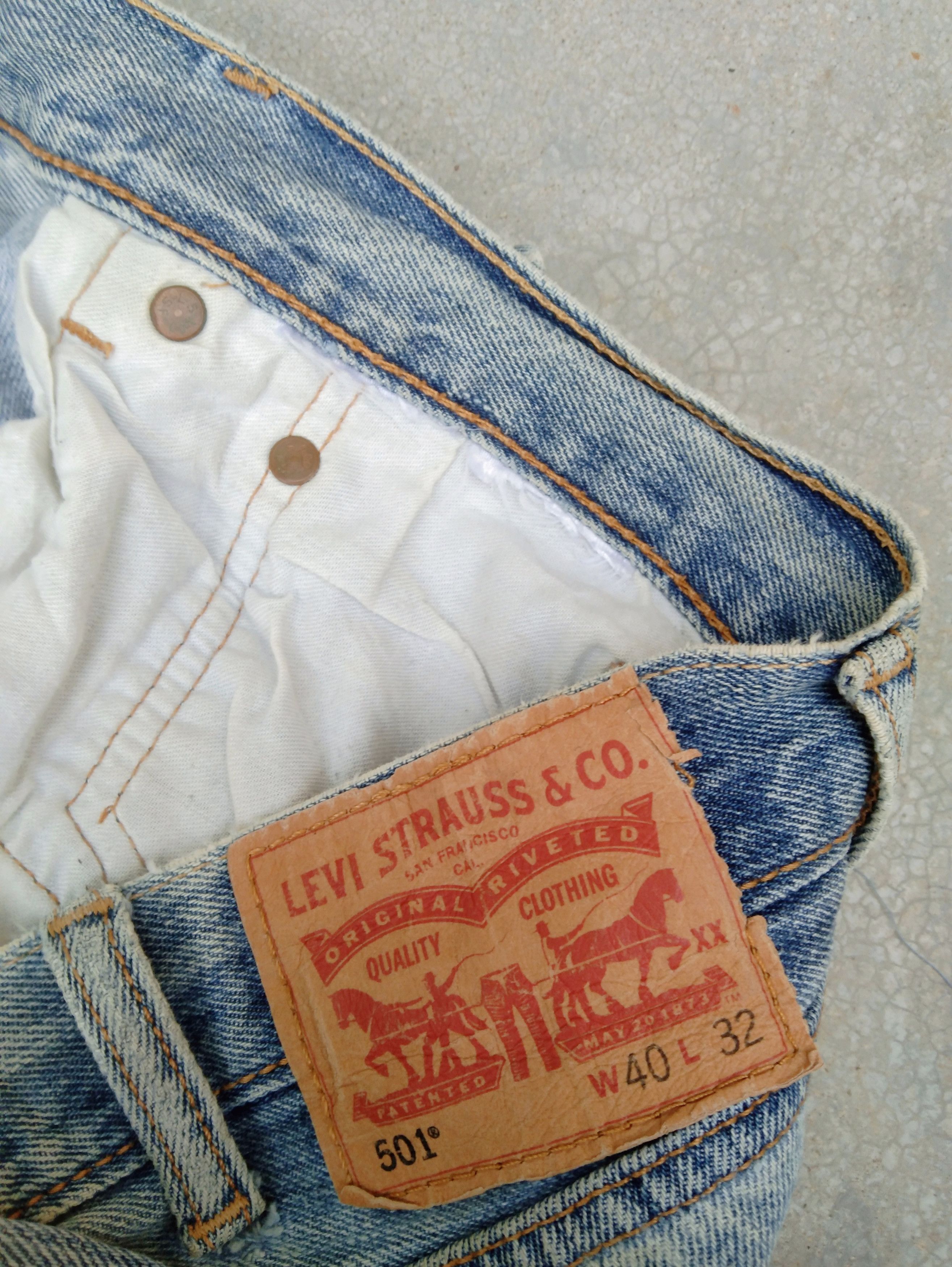 Levi's Vintage Levi's 501 Dirty Distressed Jeans 40x32 Size US 40 / EU 56 - 11 Thumbnail