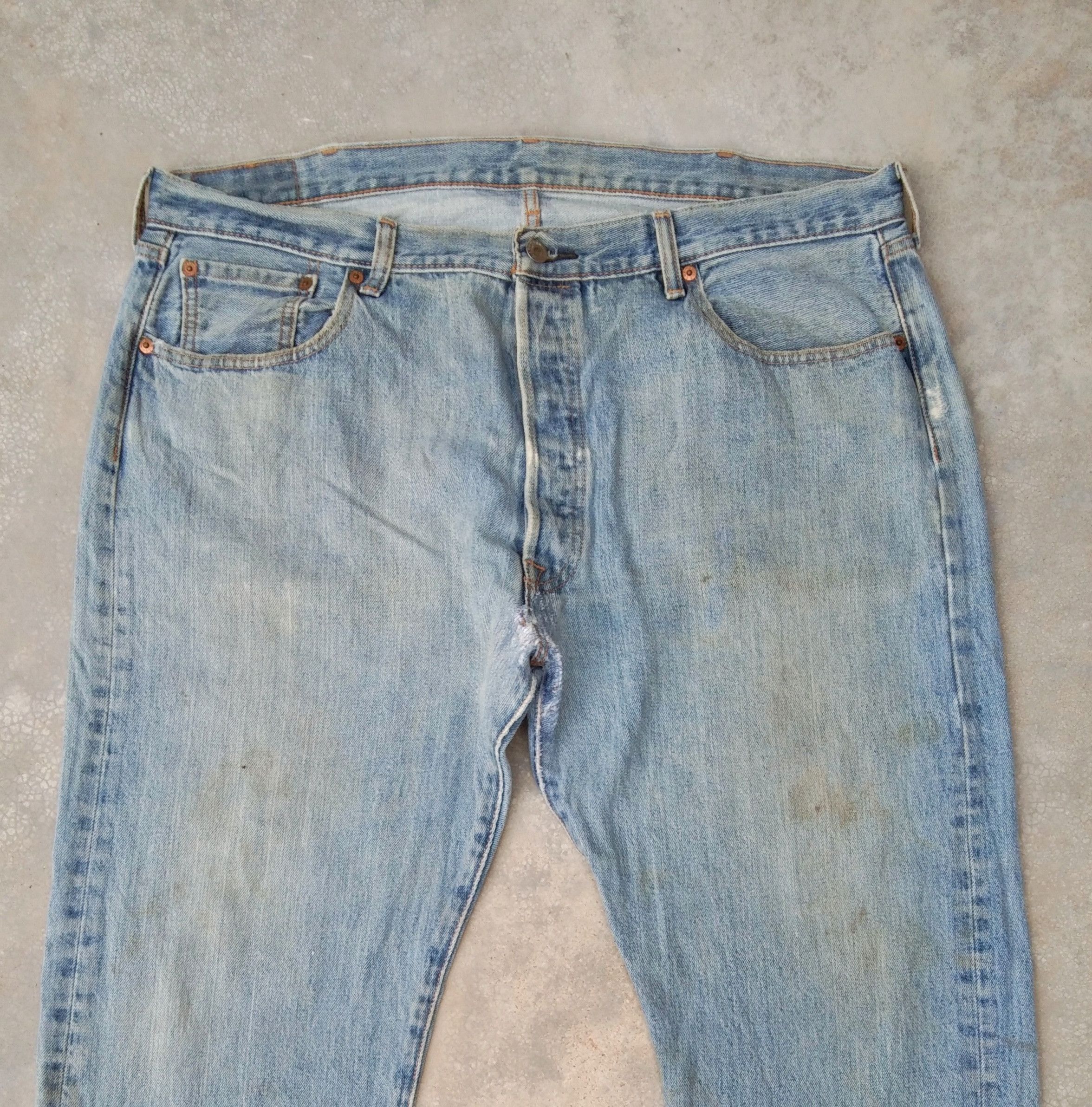 Levi's Vintage Levi's 501 Dirty Distressed Jeans 40x32 Size US 40 / EU 56 - 8 Thumbnail