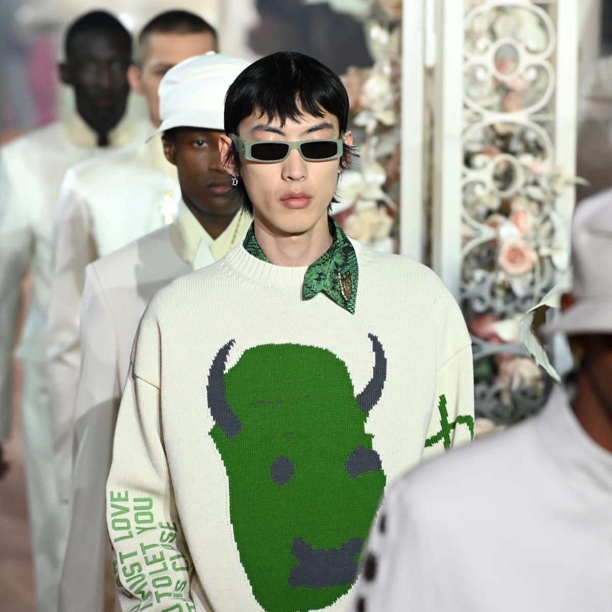 Dior GRAIL Dior Cactus Jack Oversized Cream Devil Sweater