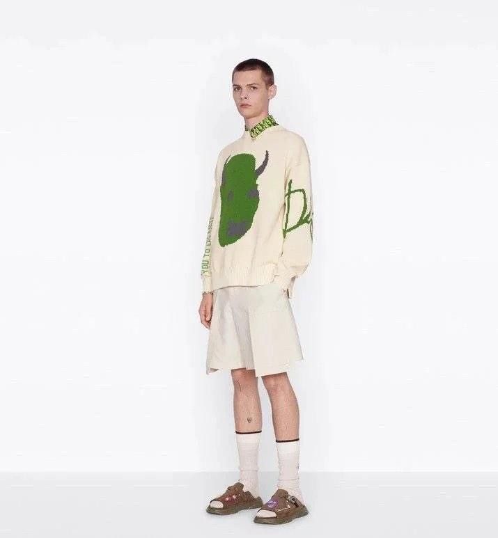 Dior × Travis Scott GRAIL Dior Cactus Jack Oversized Cream Devil Sweater Travis Size US M / EU 48-50 / 2 - 4 Thumbnail