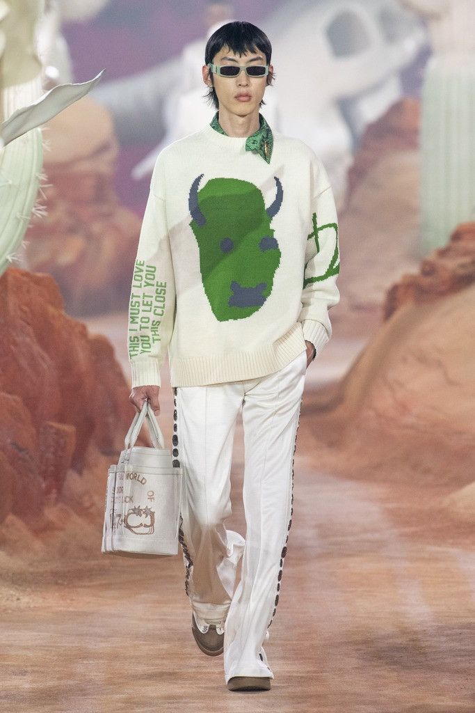 Dior x CACTUS JACK Oversized Sweatshirt White Men's - SS22 - US