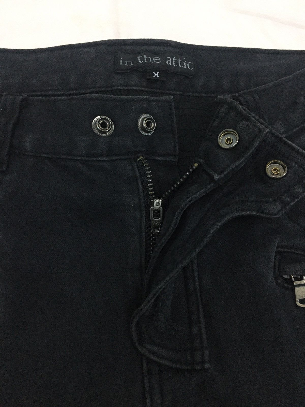 In The Attic Black Biker Jeans Size US 32 / EU 48 - 6 Thumbnail