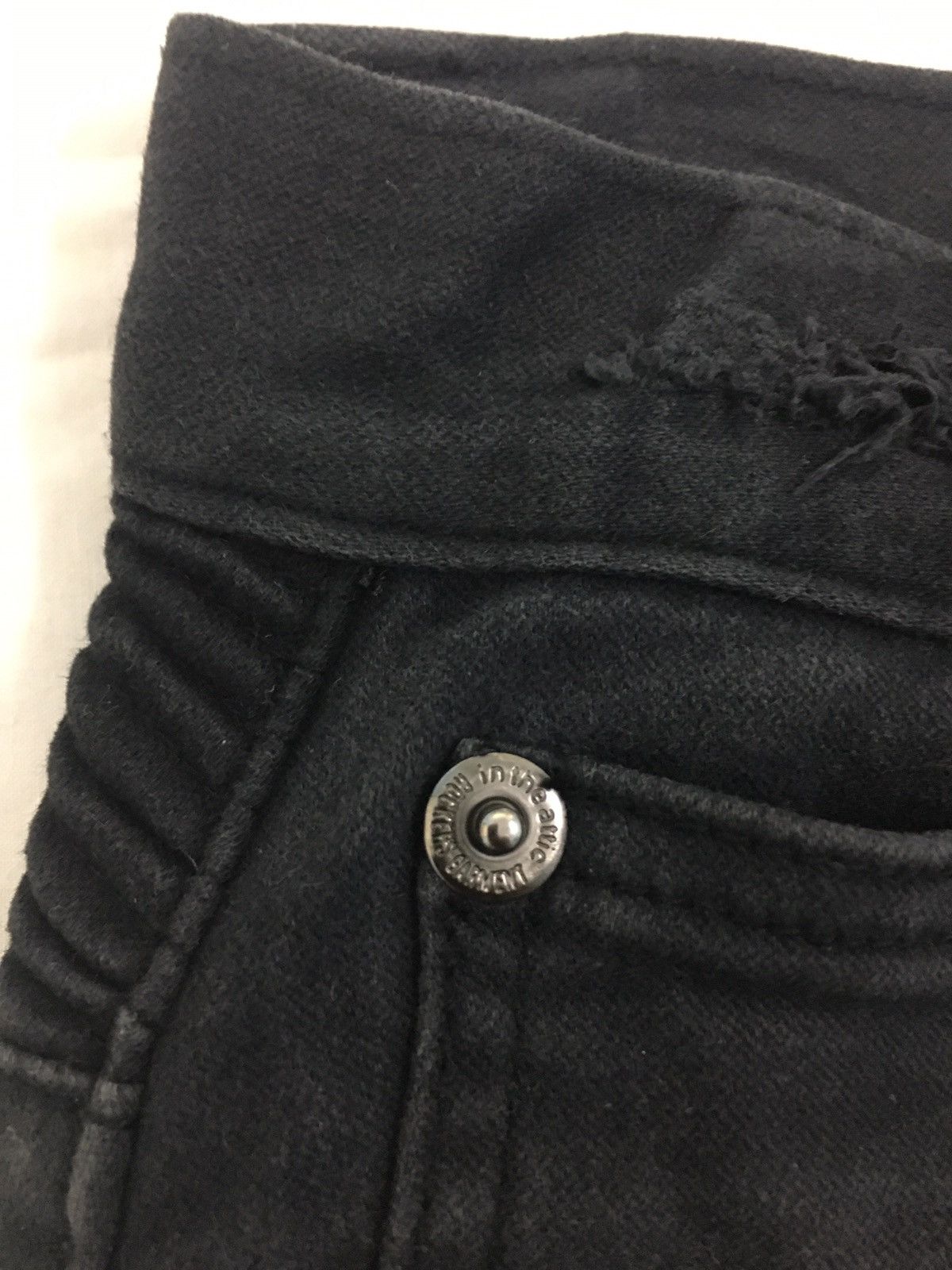In The Attic Black Biker Jeans Size US 32 / EU 48 - 7 Thumbnail