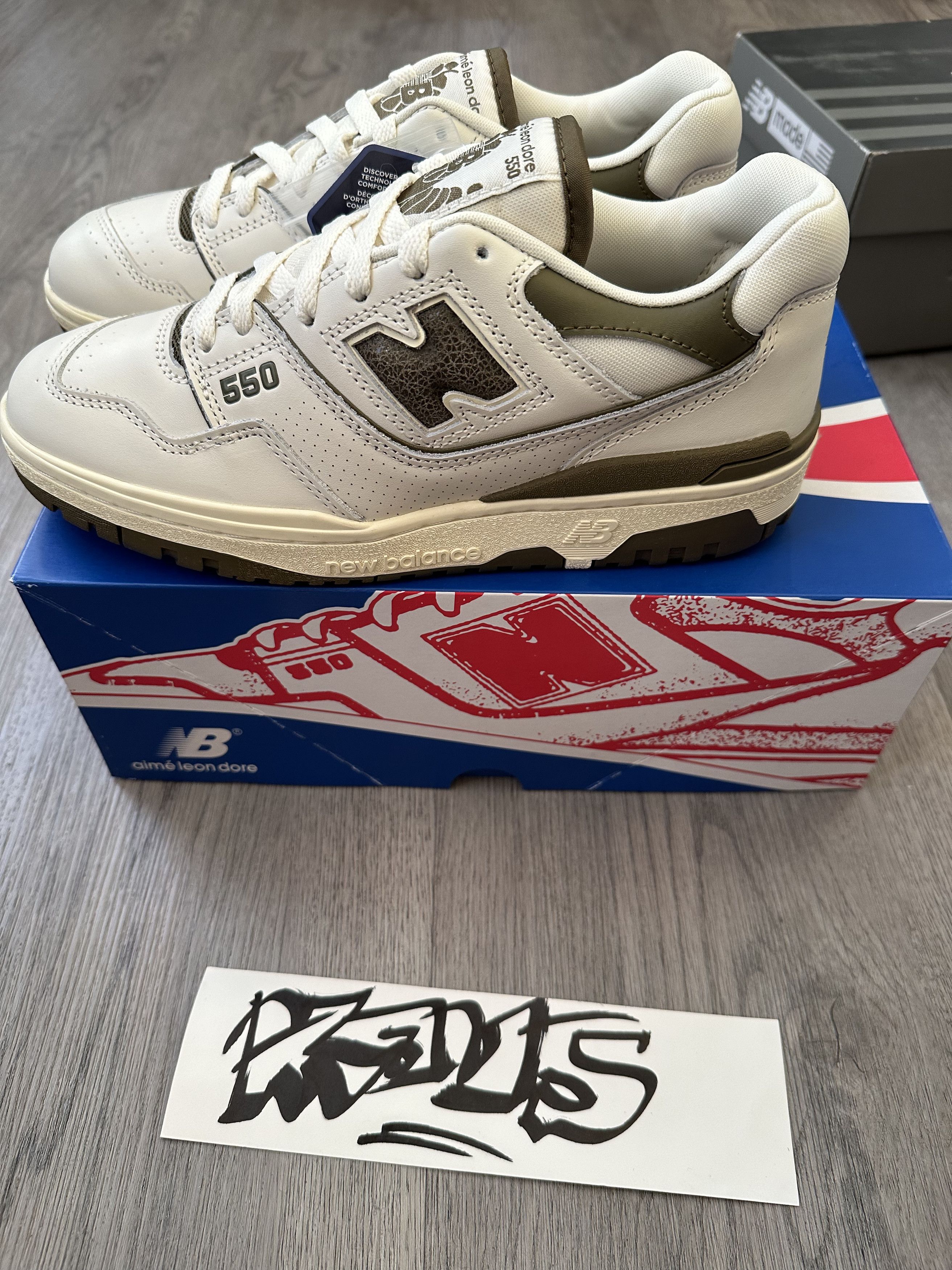 Aime Leon Dore × New Balance Aime Leon Dore x New Balance 550 Olive Size US 7 / EU 40 - 1 Thumbnail