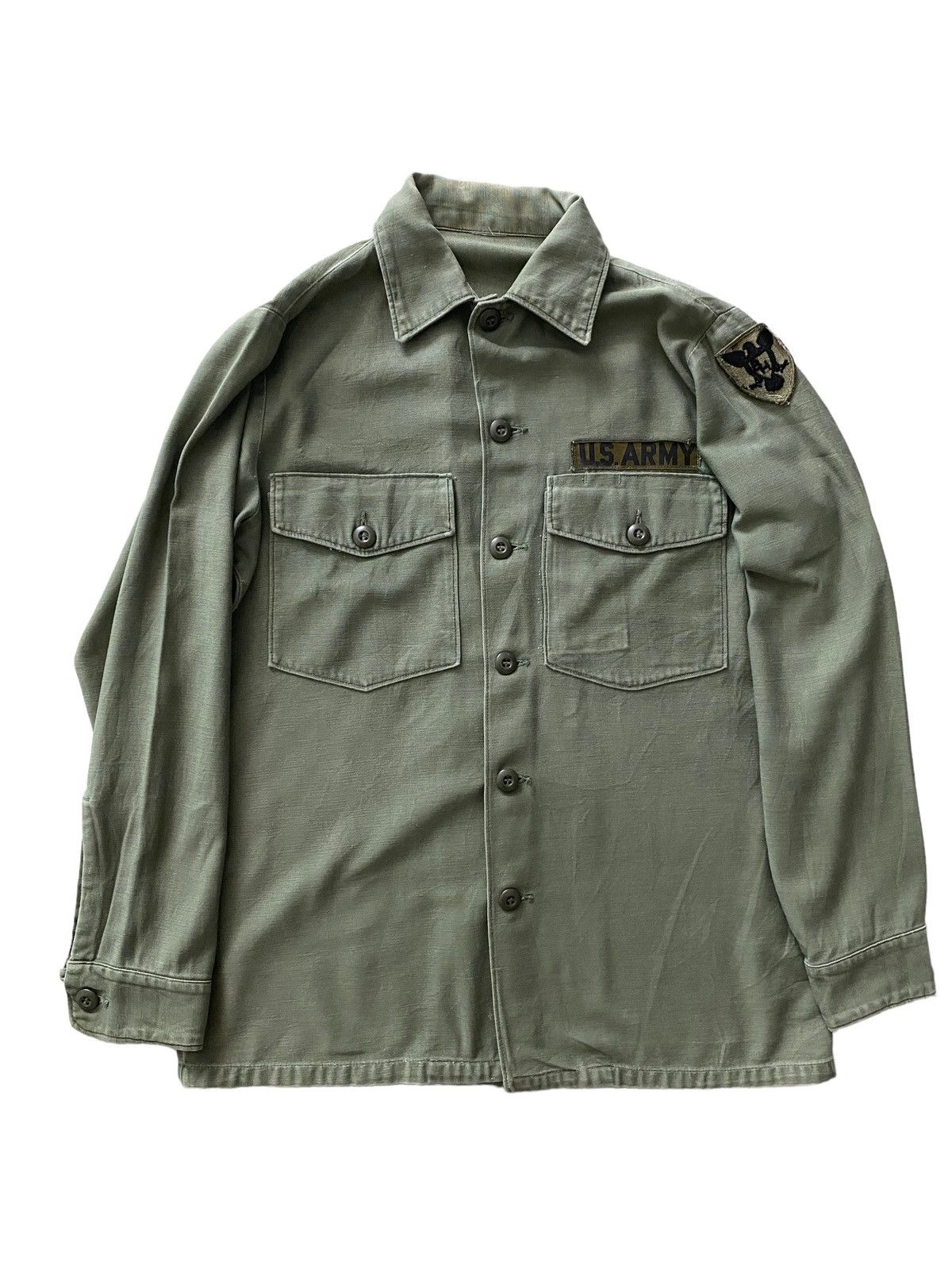 Vintage Vintage 70's JOHN LENNON Us Army Shirt BH Eagles Logo Size US L / EU 52-54 / 3 - 8 Thumbnail