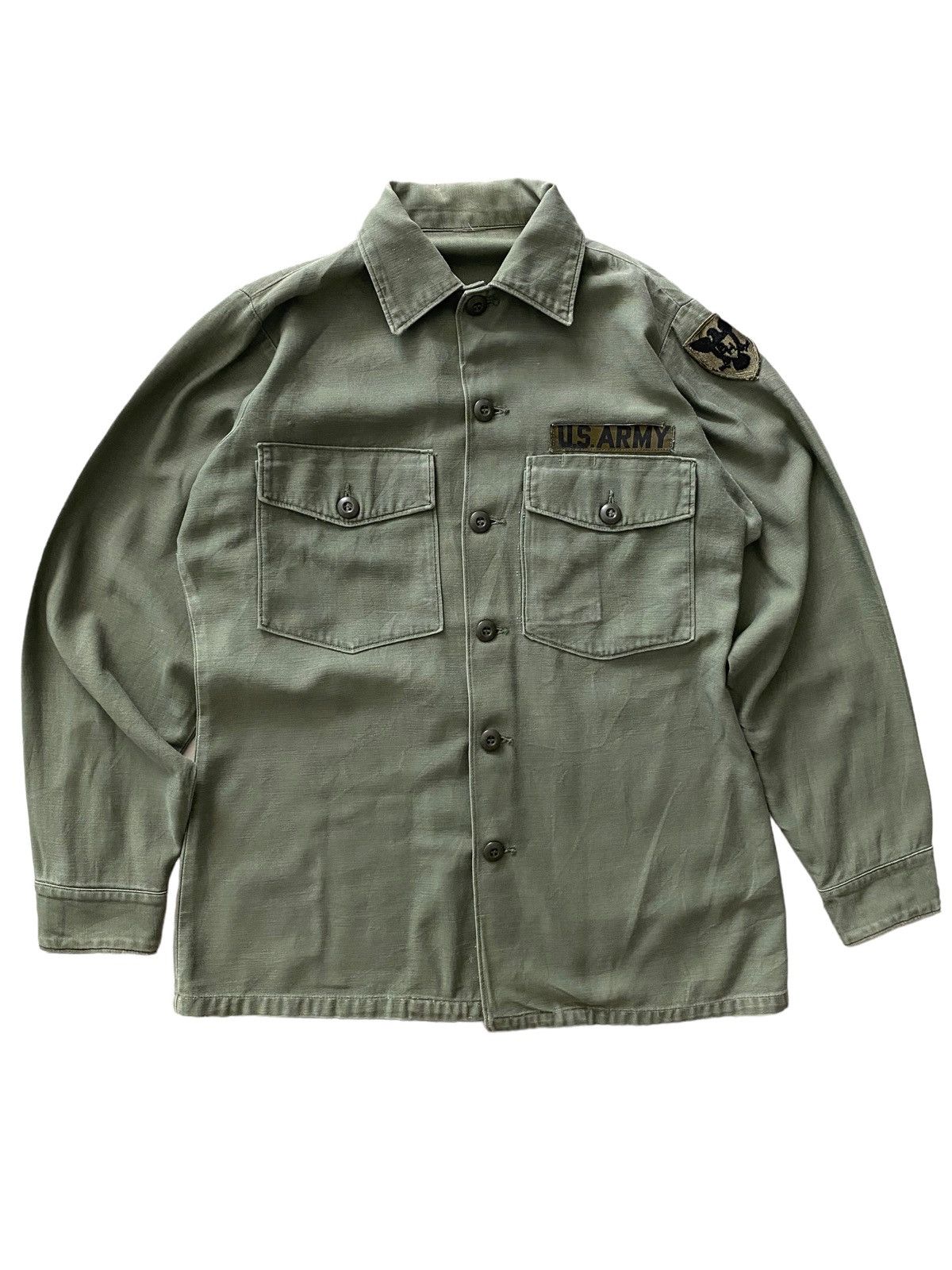 Vintage Vintage 70's JOHN LENNON Us Army Shirt BH Eagles Logo Size US L / EU 52-54 / 3 - 1 Thumbnail