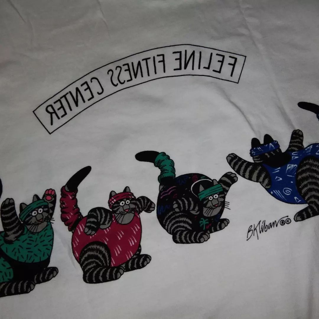 Vintage VTG 90s Kliban Cat tshirt Art Size US M / EU 48-50 / 2 - 4 Thumbnail