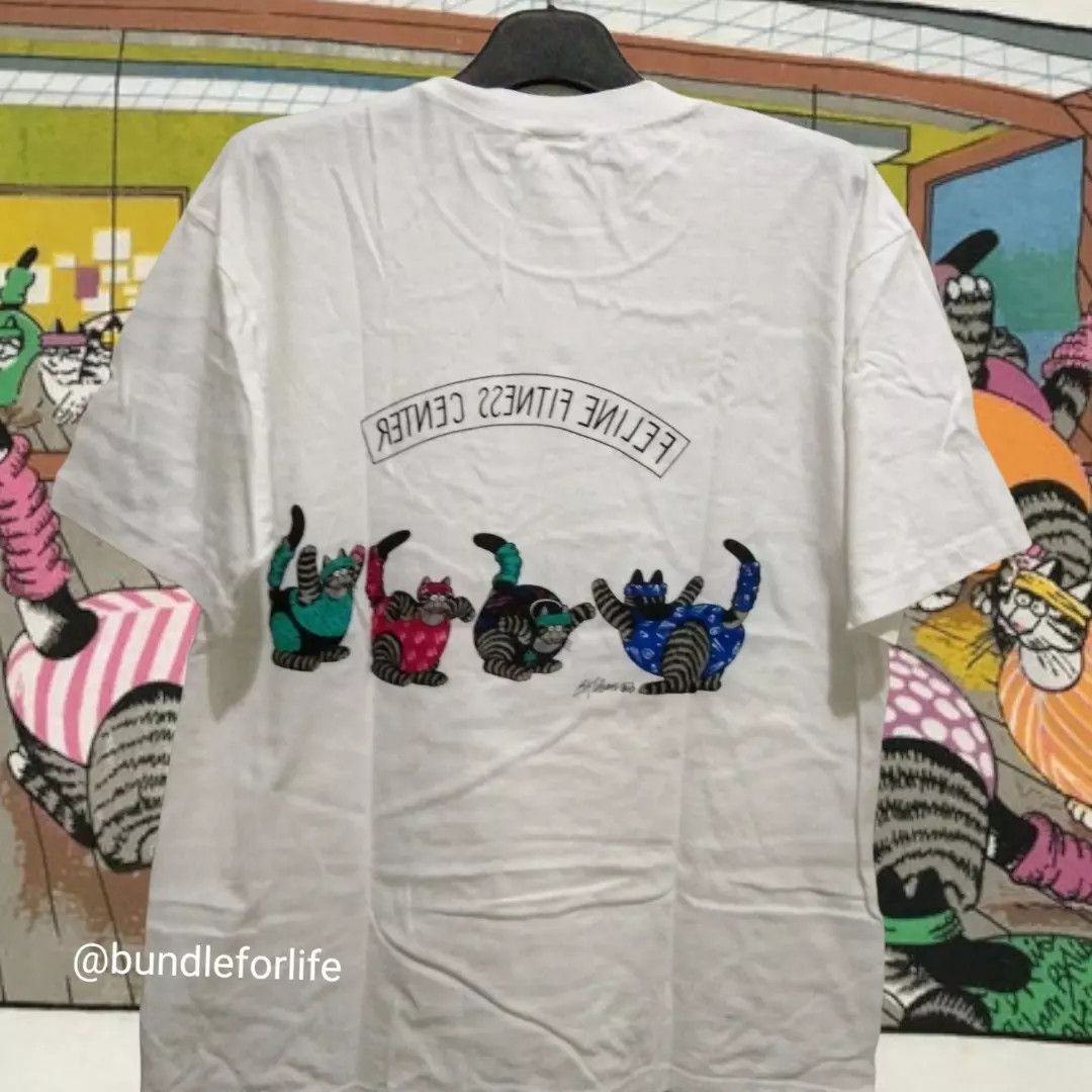 Vintage VTG 90s Kliban Cat tshirt Art Size US M / EU 48-50 / 2 - 3 Thumbnail