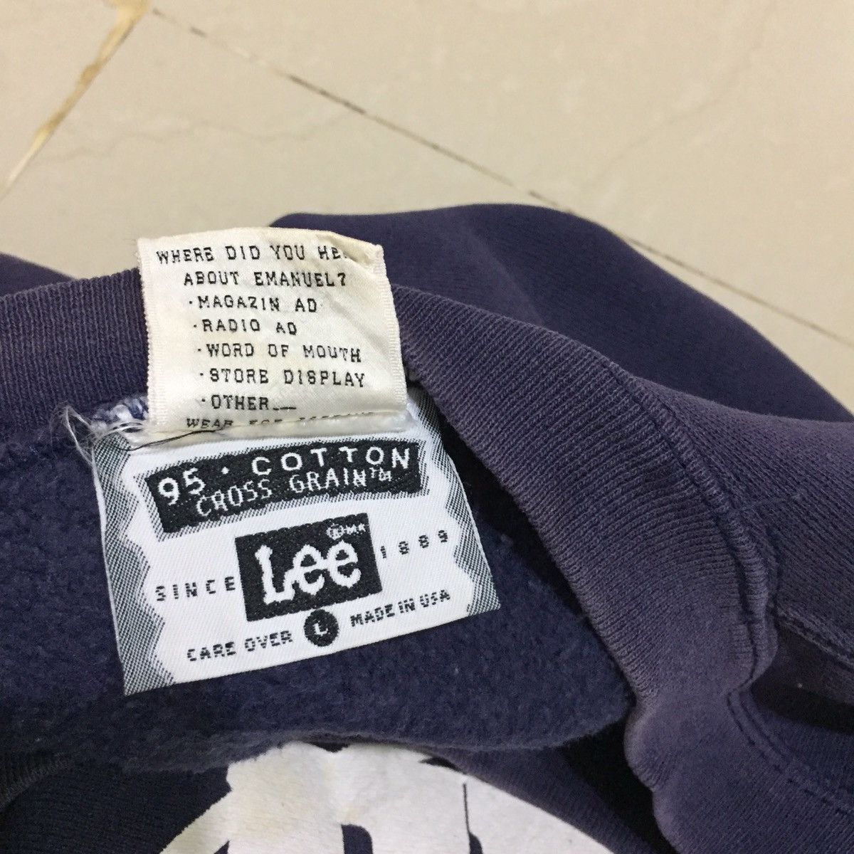 Lee × Vintage Vintage Lee Sweatshirt size L Size US L / EU 52-54 / 3 - 8 Thumbnail
