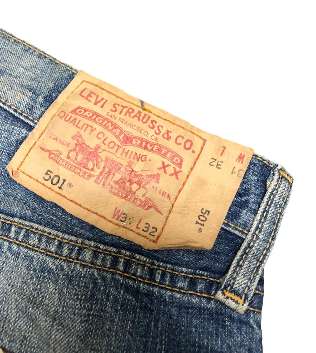 Levi's Vintage Clothing Rare Vintage 501 2000s japan market USA fabric Size US 31 - 8 Thumbnail