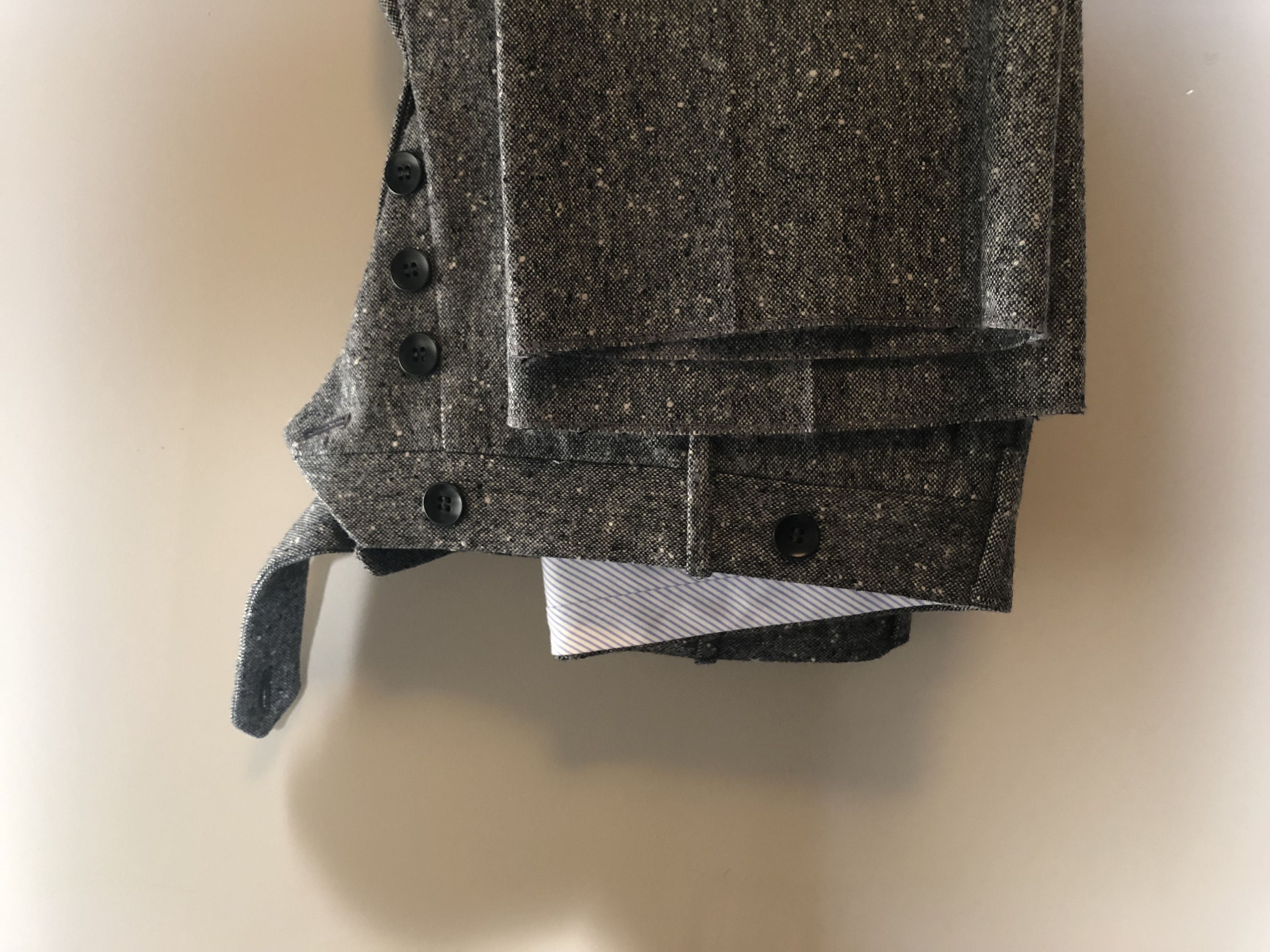 Rota BNWOT Rota Grey Donegal Tweed Trousers Size 44R - 1 Thumbnail