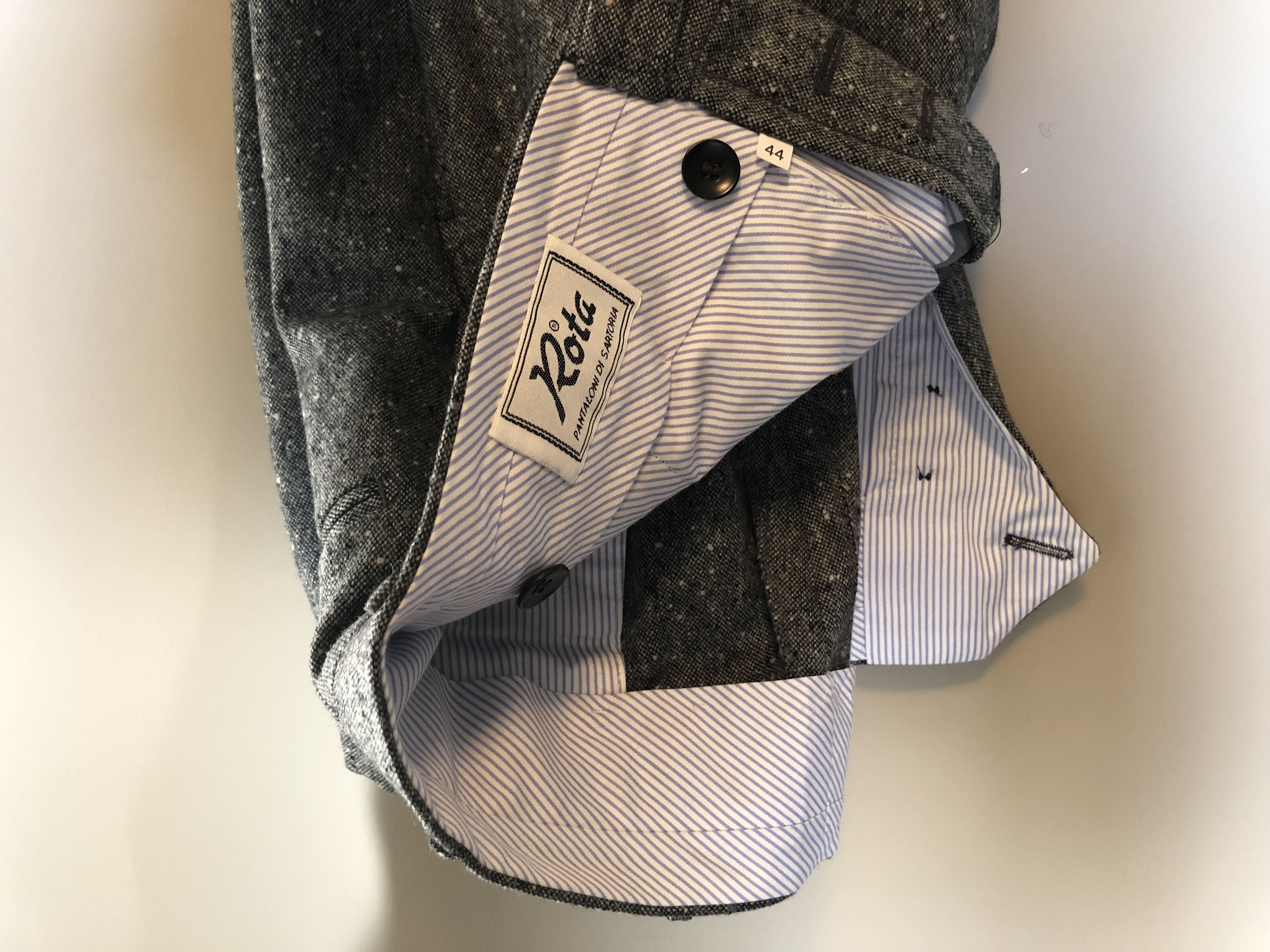 Rota BNWOT Rota Grey Donegal Tweed Trousers Size 44R - 4 Thumbnail