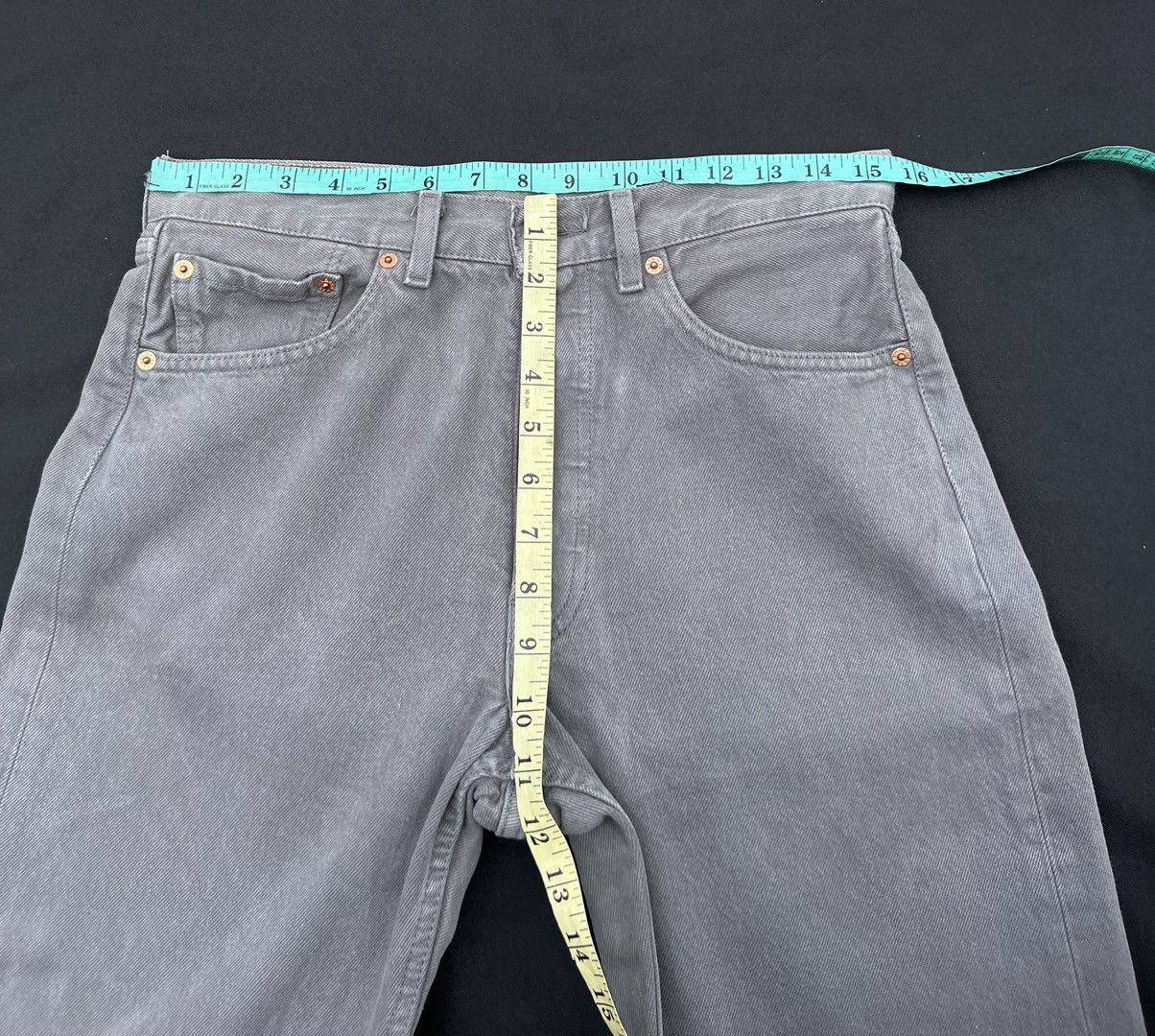 Levi's Vintage 1999 Levi’s 501 Sun Fade Grey Denim Regular Jeans Size US 31 - 2 Thumbnail