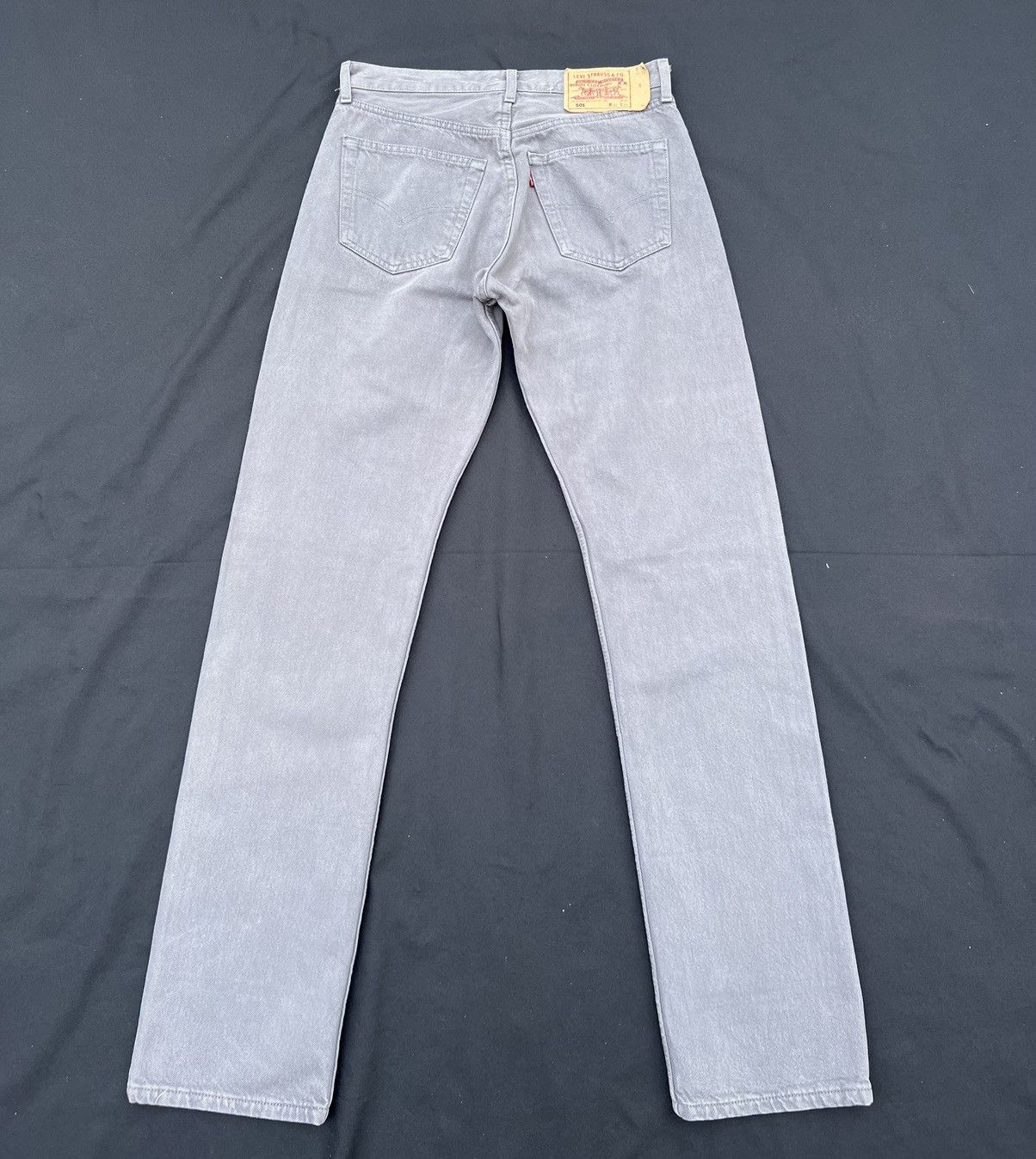 Levi's Vintage 1999 Levi’s 501 Sun Fade Grey Denim Regular Jeans Size US 31 - 5 Thumbnail