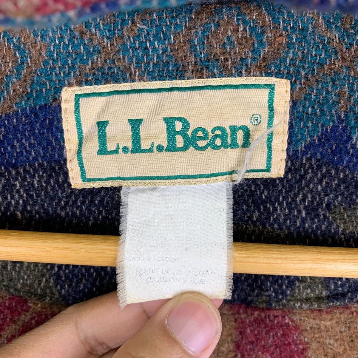 L.L. Bean × Vintage L.L.BEAN Outdoor Sportswear Aztec Motif Design Hoodie Jacket Size US XL / EU 56 / 4 - 6 Thumbnail