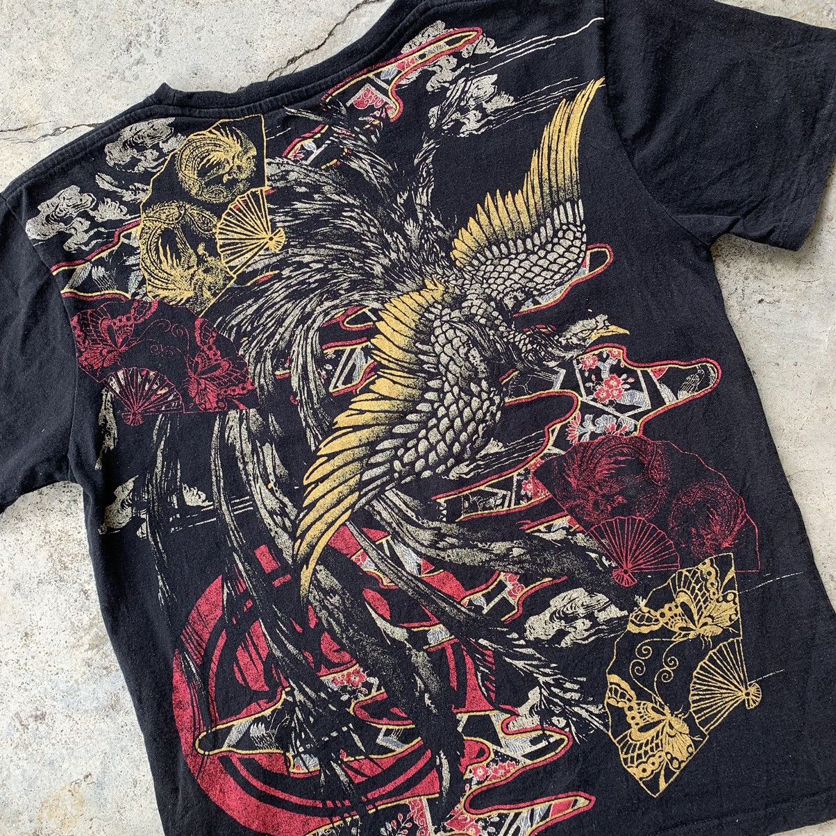Japanese Brand Sukajan black tshirt tee Size US XL / EU 56 / 4 - 8 Thumbnail