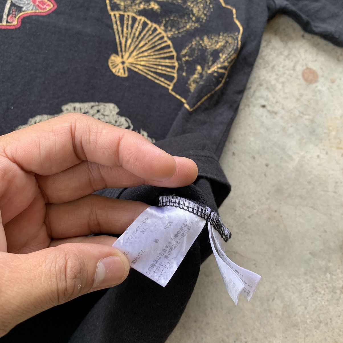Japanese Brand Sukajan black tshirt tee Size US XL / EU 56 / 4 - 13 Thumbnail