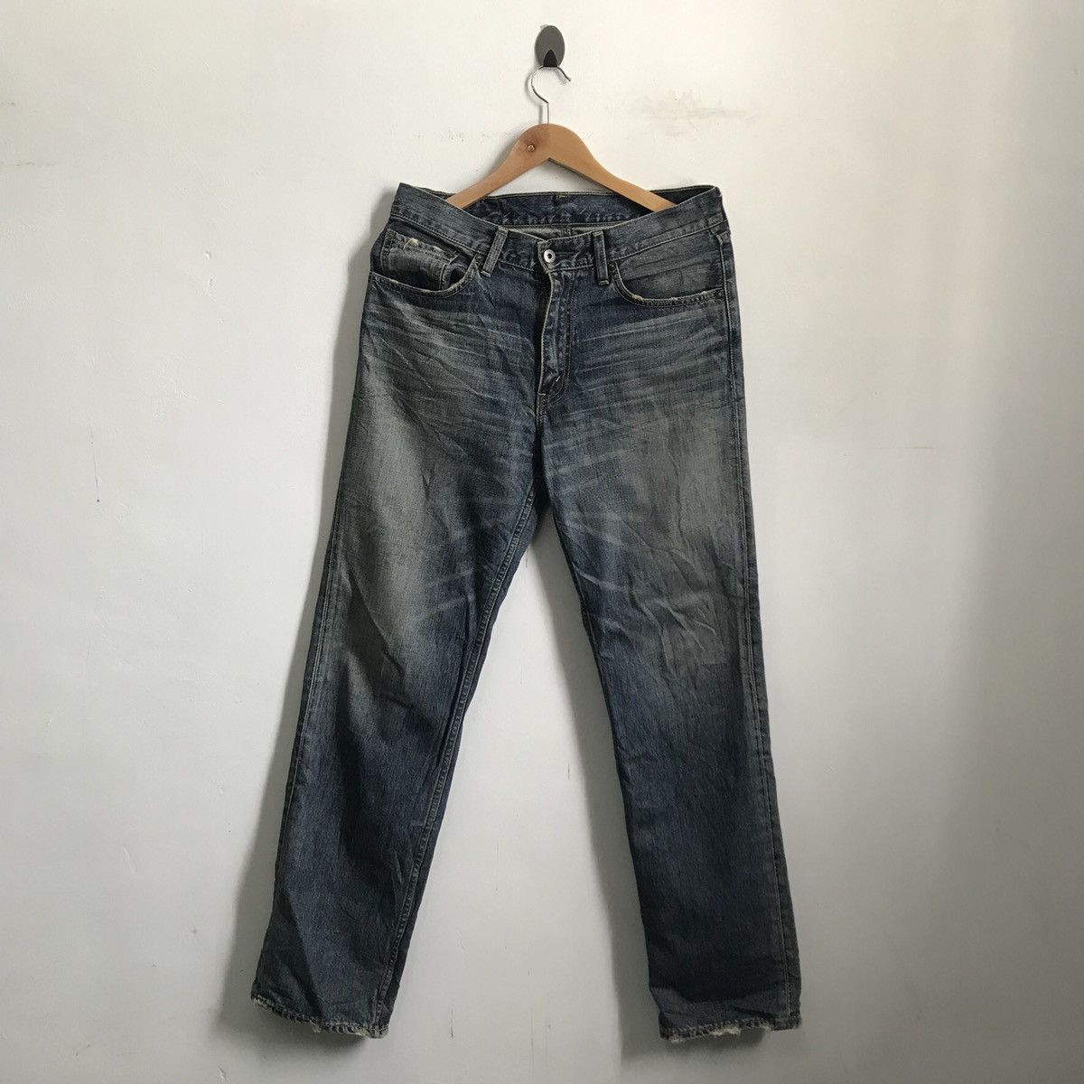 Levi's LeVis 502 Distressed Denim Jeans Size US 33 - 1 Thumbnail