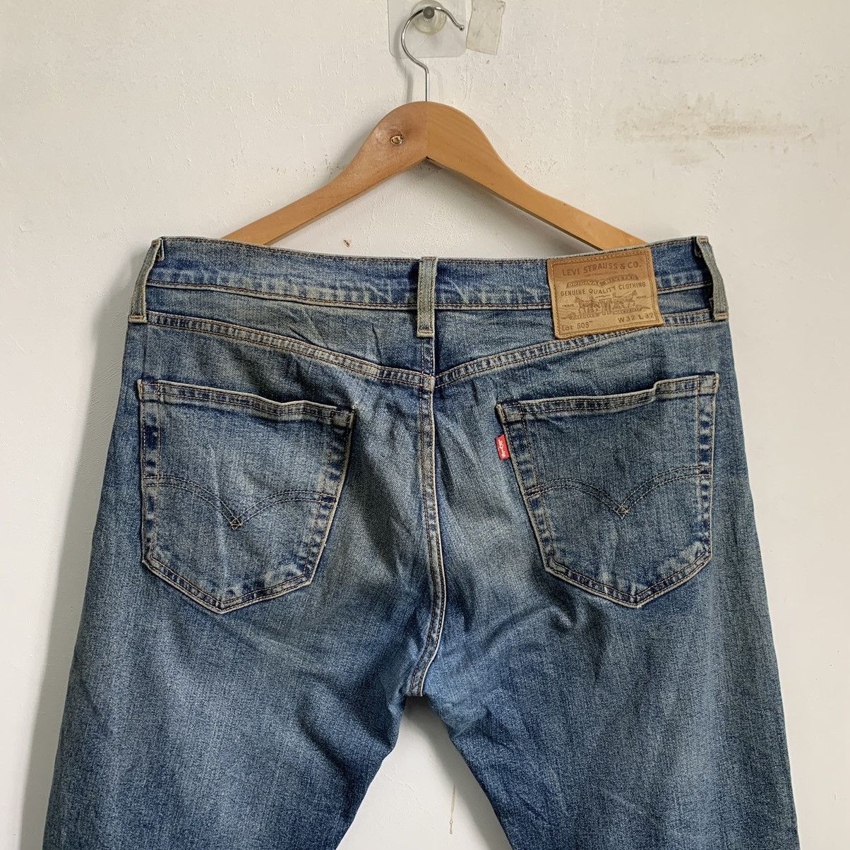 Levi's Vintage Levis 505 Big E Denim Jeans Size US 34 / EU 50 - 10 Thumbnail