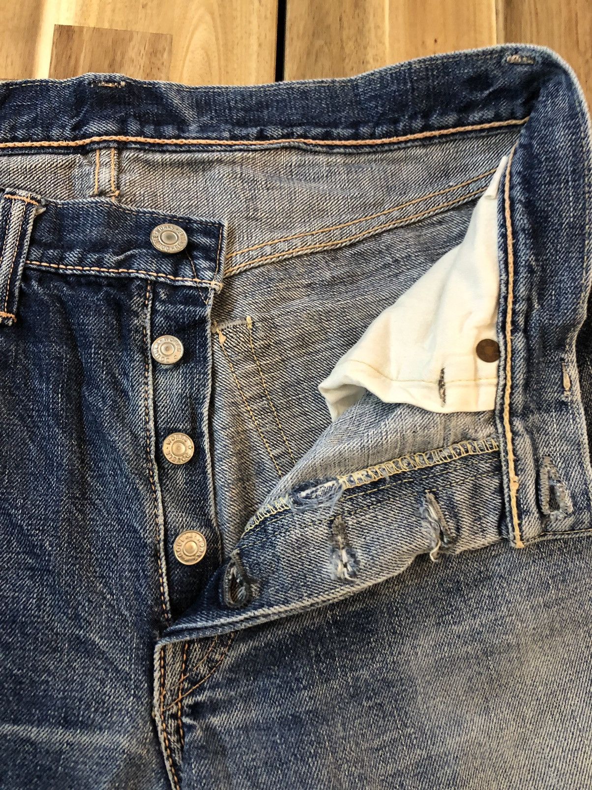 Undercover Double Works Union Made Selvedge Japanese Brand Denim Size US 32 / EU 48 - 6 Thumbnail