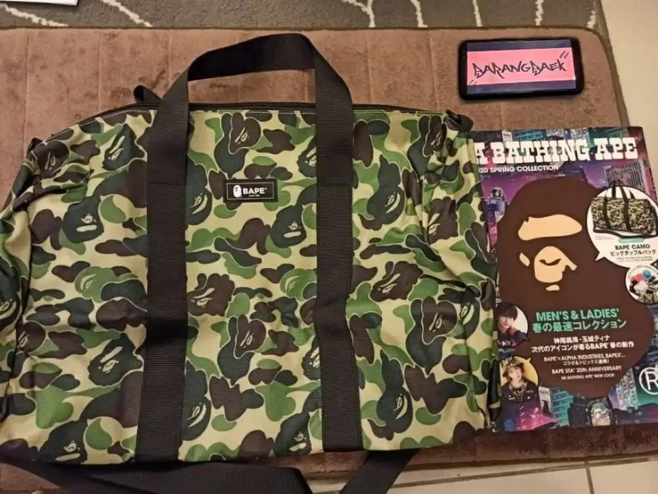 Bape 2020 BAPE CAMO DUFFLE BAG | Grailed