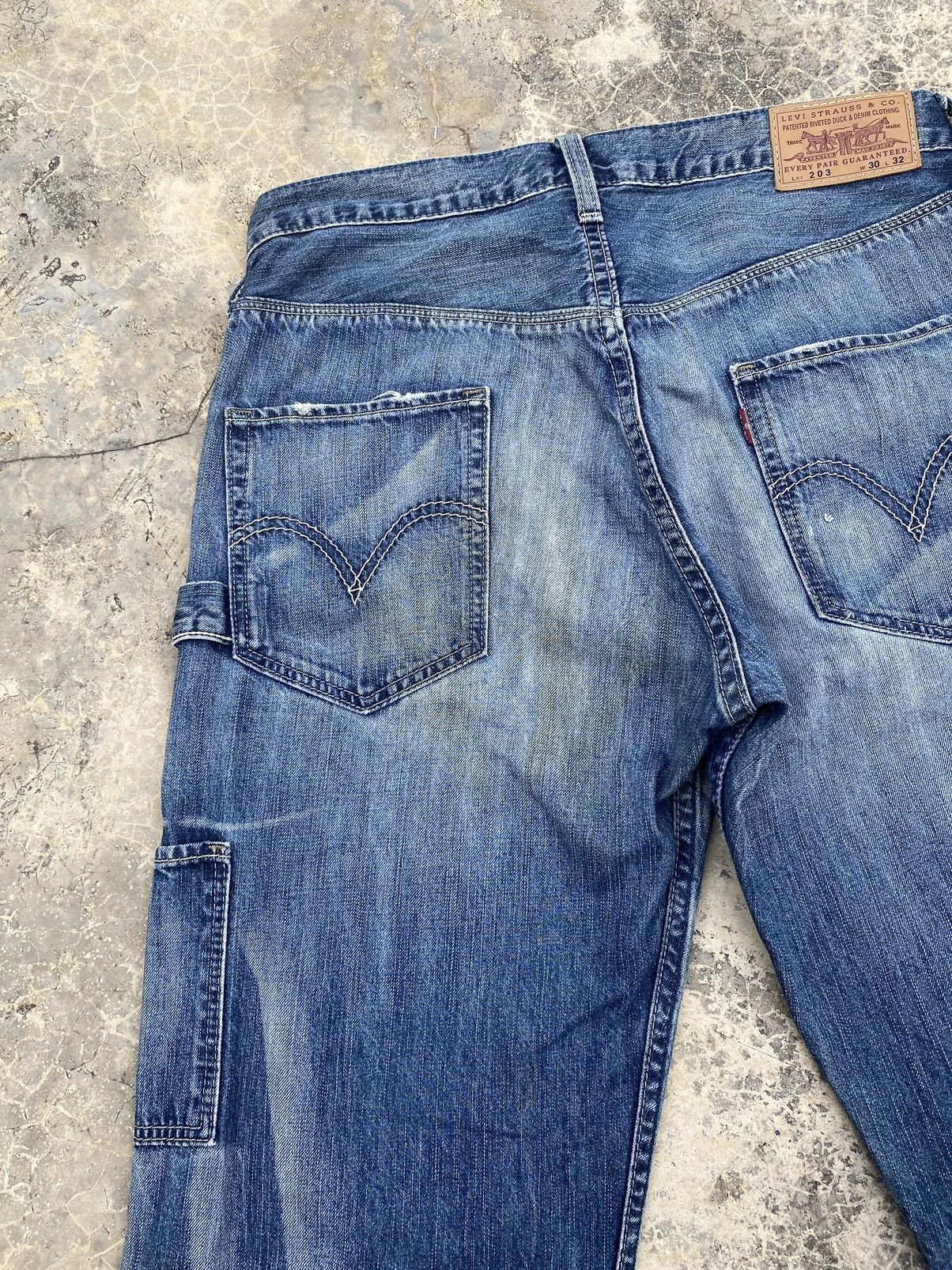 Levi's Vintage Levis 203 Boro Stitch Distressed Carpenter Pant Size US 31 - 6 Thumbnail