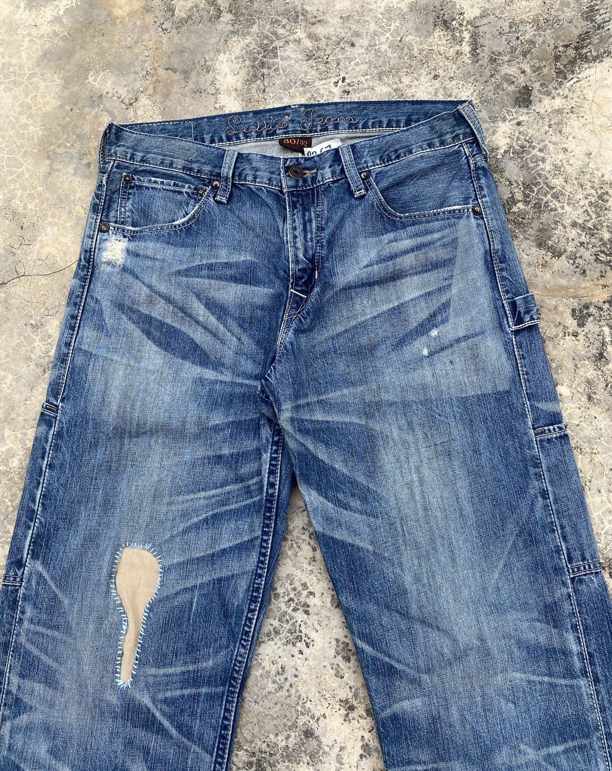 Levi's Vintage Levis 203 Boro Stitch Distressed Carpenter Pant Size US 31 - 3 Thumbnail