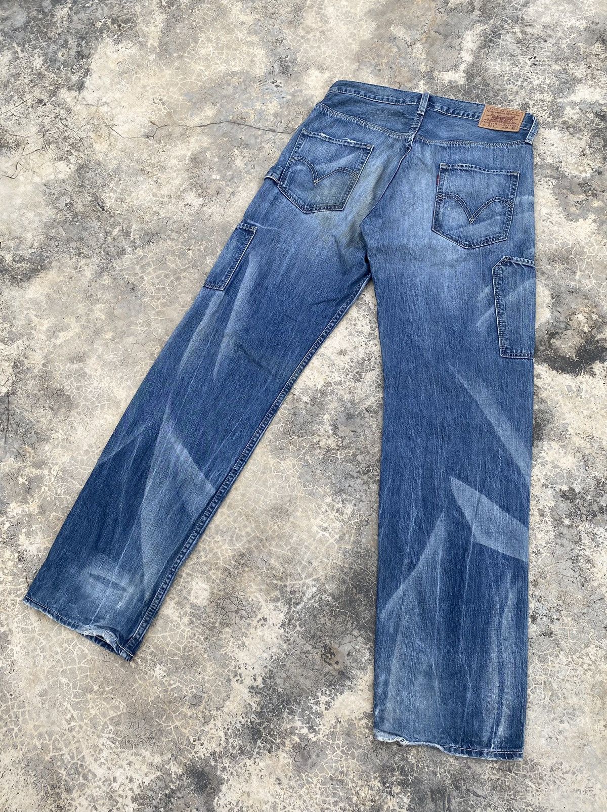 Levi's Vintage Levis 203 Boro Stitch Distressed Carpenter Pant Size US 31 - 2 Thumbnail