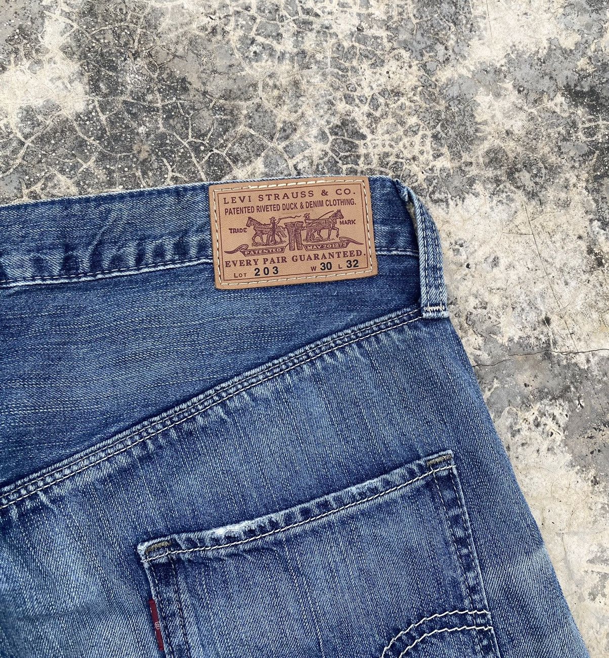 Levi's Vintage Levis 203 Boro Stitch Distressed Carpenter Pant Size US 31 - 7 Thumbnail