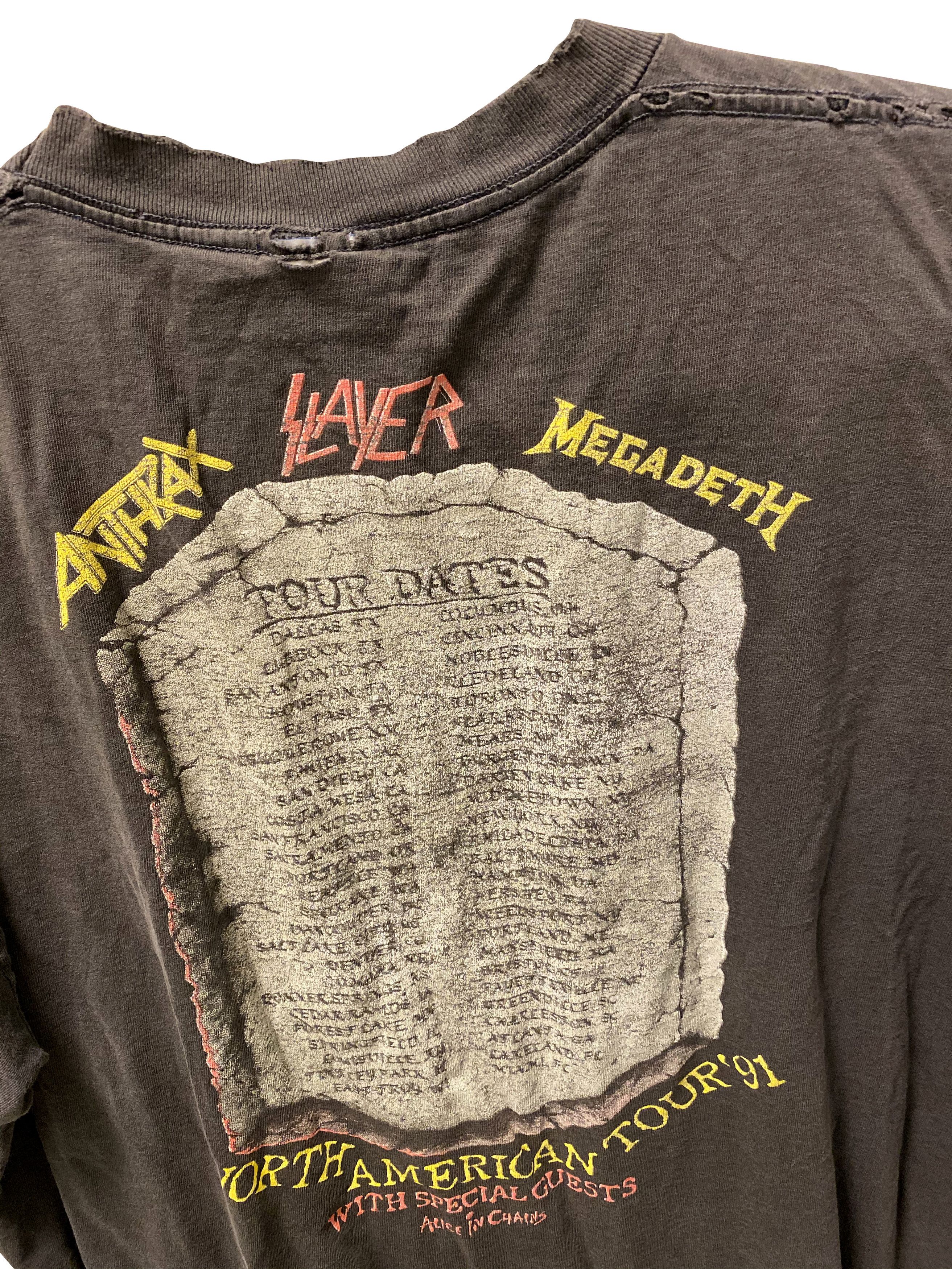 Brockum Slayer Anthrax Megadeath Clash of Titans Tour 1991 XL Size US XL / EU 56 / 4 - 5 Preview