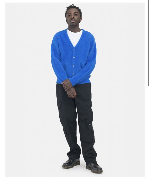 Stussy Stussy Shaggy Cardigan Royal Blue | Grailed