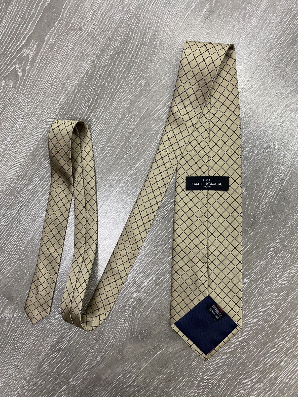 Balenciaga 90s Vintage BALENCIAGA Paris Tie 100% silk | Grailed