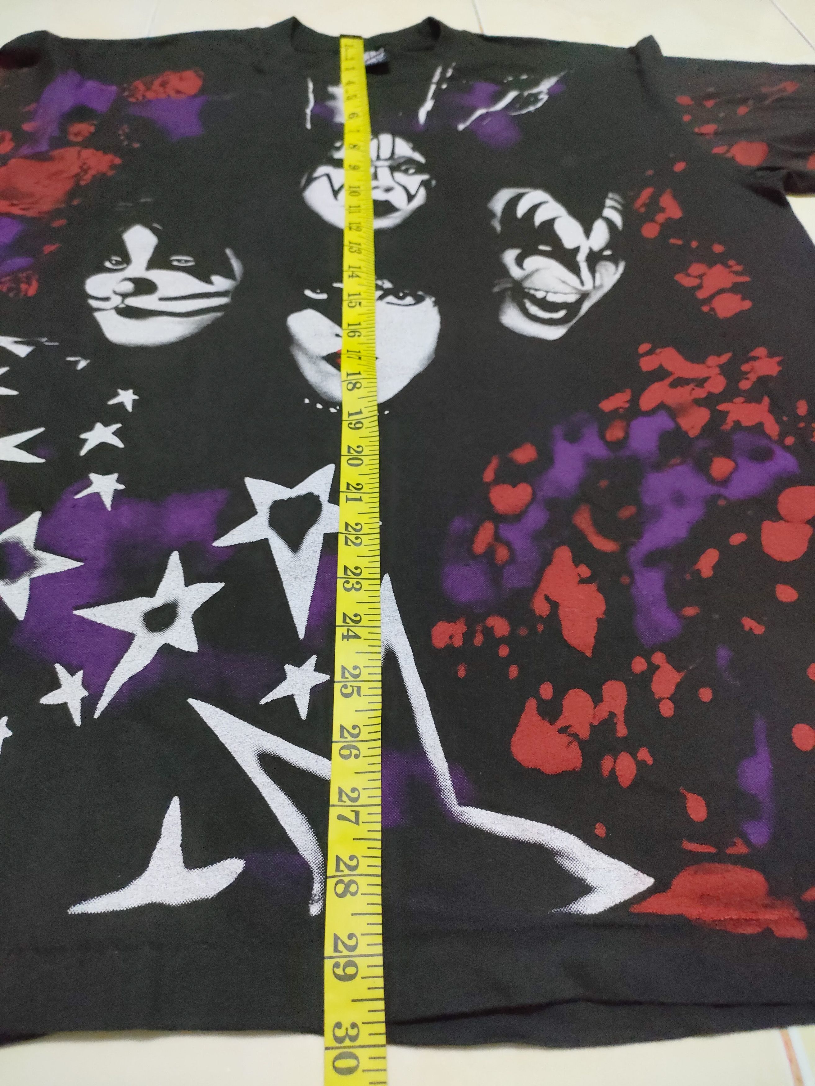 KISS × Vintage Vintage Kiss Over Print Music Rock Band AOP Tee Size US XL / EU 56 / 4 - 7 Thumbnail